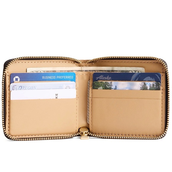Portland Leather Goods Small Zipper Bifold Wallet - Picture 2 of 6